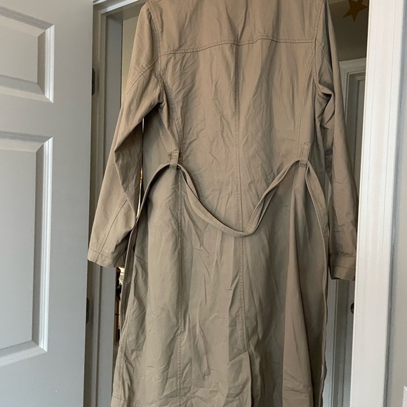 GAP Khaki Double-Breasted Trench Coat - Picture 2 of 4